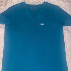 Figs carribean blue top Large